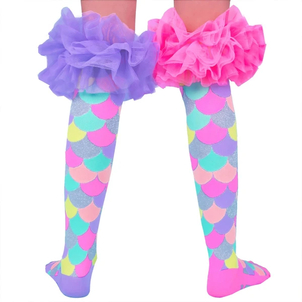 MADMIA KIDS & ADULTS SOCKS MERMAID FRILLS