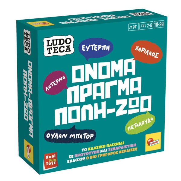 LISCIANI ΕΠΙΤΡΑΠΕΖΙΟ ΠΑΙΧΝΙΔΙ ΜΕ ΚΑΡΤΕΣ LUDOTECA POCKET ΟΝΟΜΑ-ΠΡΑΓΜΑ-ΠΟΛΗ-ΖΩΟ
