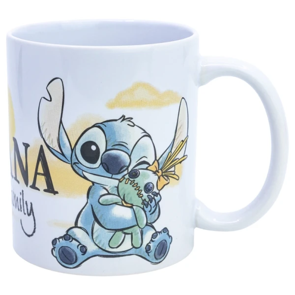 ΚΕΡAΜΙΚΗ ΚΟΥΠΑ 325ml STITCH & ANGEL OHANA MEANS FAMILY ΣΕ ΚΟΥΤΙ ΔΩΡΟΥ