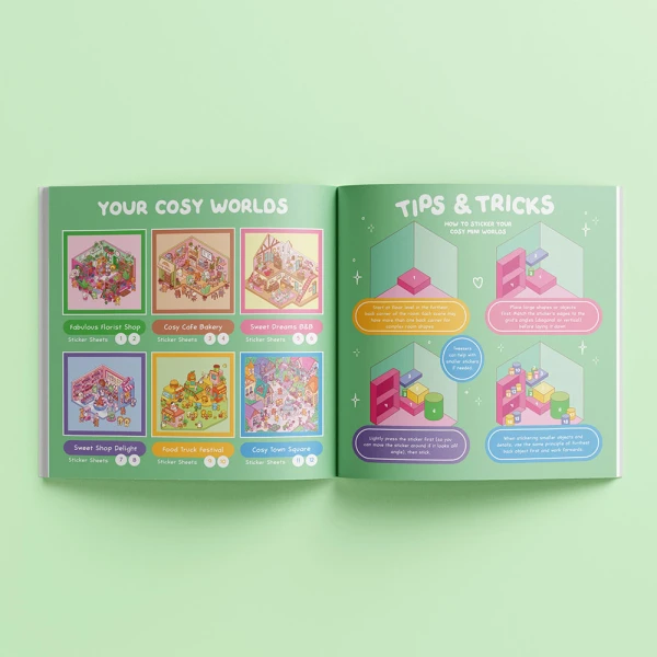 COSY STICKERS WORLDS ΒΙΒΛΙΟ ΜΕ ΑΥΤΟΚΟΛΛΗΤΑ VILLAGE VIBES