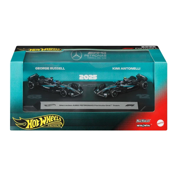 HOT WHEELS F1 COLLECTIBLE CAR SET OF 2 - MERCEDES AMG PETRONAS