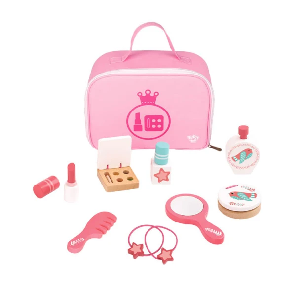 WOODEN SET BEAUTY SUITCASE