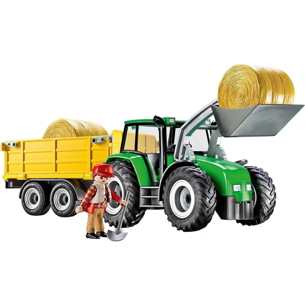 PLAYMOBIL COUNTRY TRACTOR WITH TRAILER