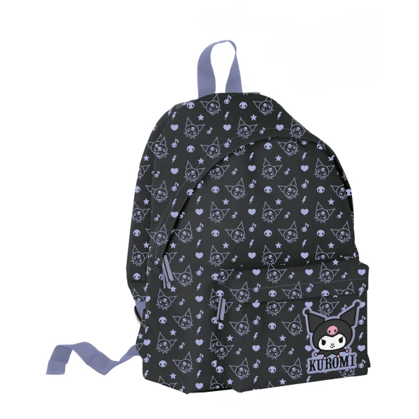 ΣΑΚΙΔΙΟ ΣΤΡΟΓΓΥΛΟ ΜΑΥΡΟ PATTERN KUROMI