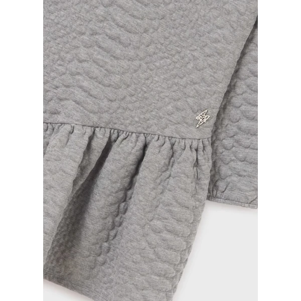 MAYORAL DRESS JACQUARD REINFORCED INTENSE GREY
