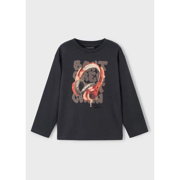 MAYORAL  LONG-SLEEVE T-SHIRT GREY DARK