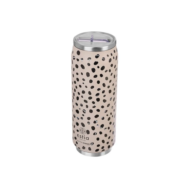 ESTIA HOME ART THERMAL TRAVEL CUP 500ml - LEOPARD TAUPE