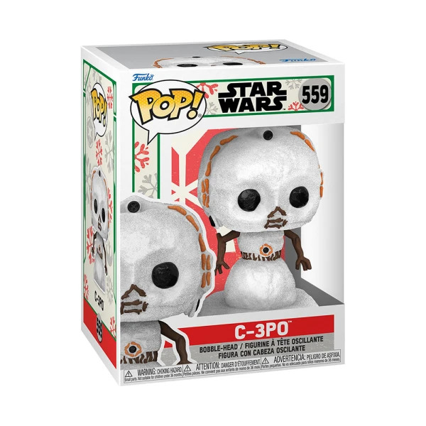 FUNKO POP! ΦΙΓΟΥΡΑ ΒΙΝΥΛΙΟΥ DISNEY STAR WARS HOLIDAY C-3PO (SNWMN) 559