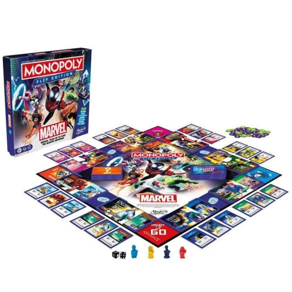 BOARD GAME MONOPOLY MARVEL FLIP EDITION