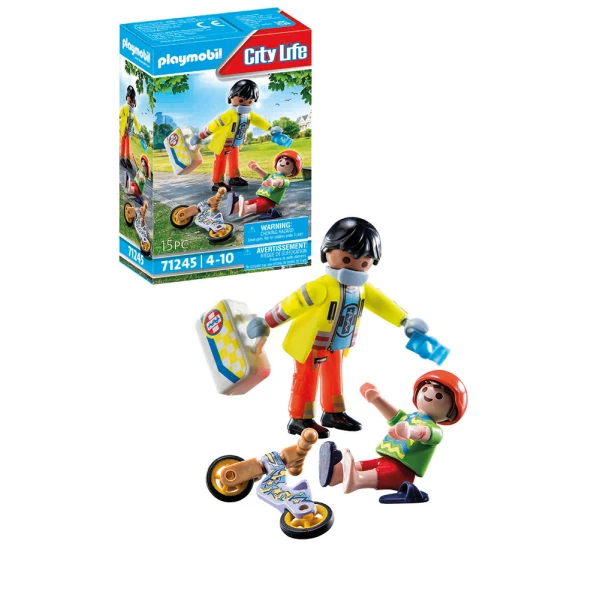 PLAYMOBIL CITY LIFE ΔΙΑΣΩΣΤΗΣ ΜΕ ΠΑΙΔΑΚΙ
