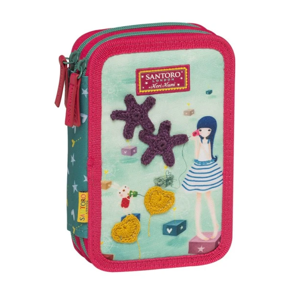 KORI KUMI DOUBLE FULL PENCIL CASE HELLO