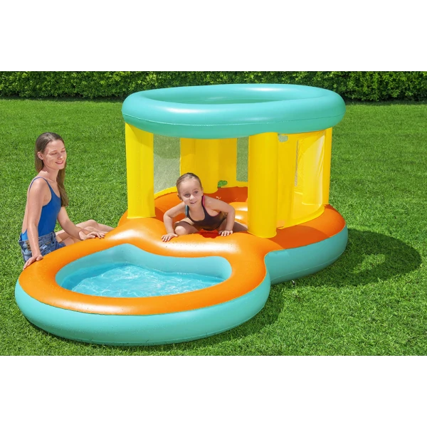 BESTWAY INFLATABLE TRAMPOLINE 239X142X102 cm WITH POOL JUMPTOPIA