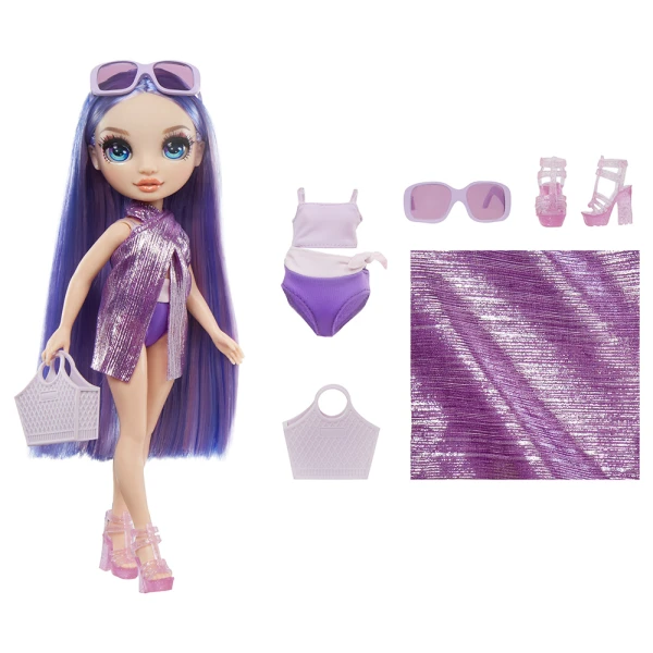RAINBOW HIGH SWIM & STYLE FASHION ΚΟΥΚΛΑ VIOLET (PURPLE)