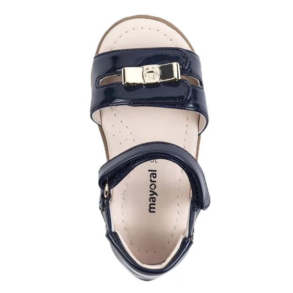 MAYORAL SANDALS PATENT LEATHER NAVY BLUE