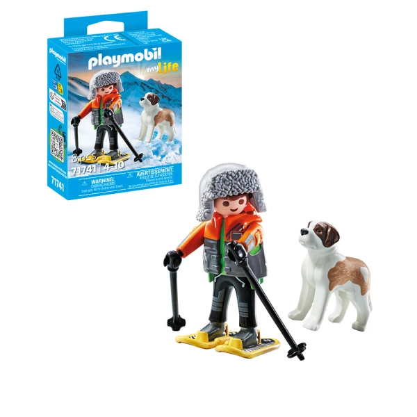 PLAYMOBIL MY LIFE HIKER WITH SAINT BERNARD