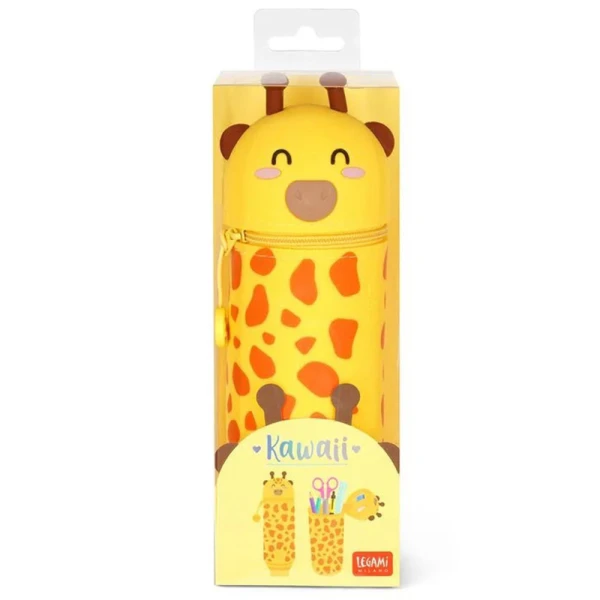 LEGAMI 2 IN 1 SILICONE PENCIL CASE KAWAII - GIRAFFE