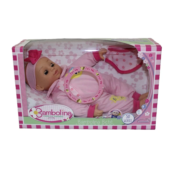 BAMBOLINA BABY DOLL 34 cm SPEAKS GREEK 50 WORDS