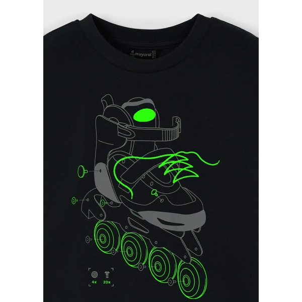 MAYORAL BLOUSE SHORT SLEEVES GLOW IN THE DARK CONCRETE 