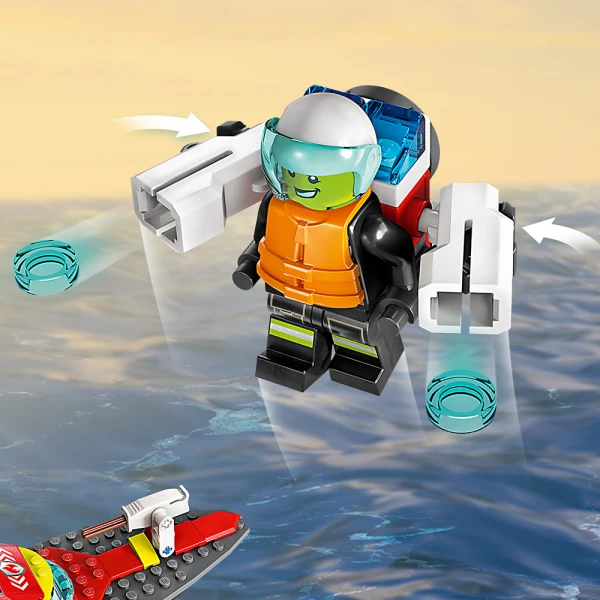 LEGO® CITY ΔΙΑΣΩΣΤΙΚΟ ΠΥΡΟΣΒΕΣΤΙΚΟ ΣΚΑΦΟΣ
