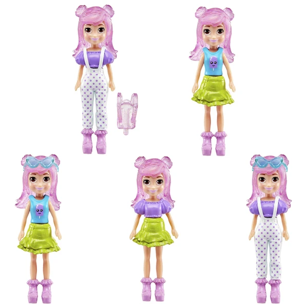 POLLY POCKET NEW DOLL WITH FASHION MINI PACK AZURE BLOUSE