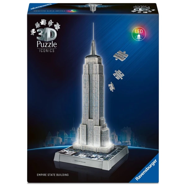 RAVENSBURGER 3D ICONICS ΠΑΖΛ 216 τεμ. EMPIRE STATE NIGHT EDITION