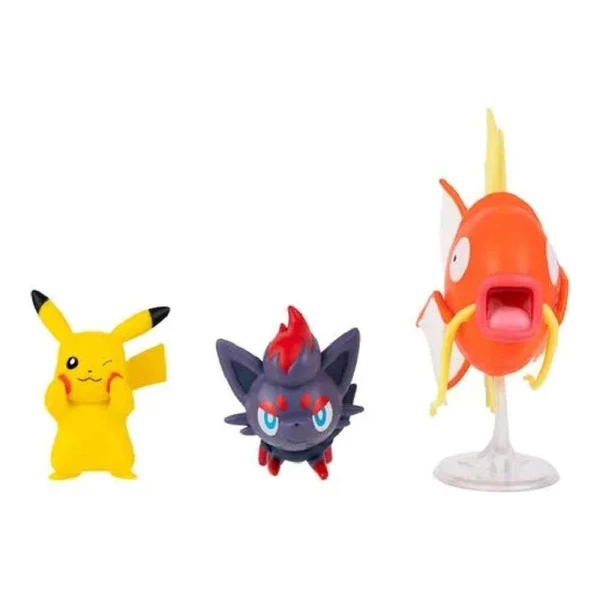 POKEMON FIGURES W25 PIKACHU-MAGIKARP-ZORUA