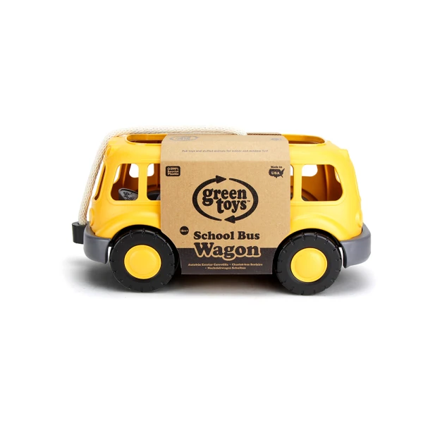 GREEN TOYS SCHOOL BUS WAGON WAGSB-1567