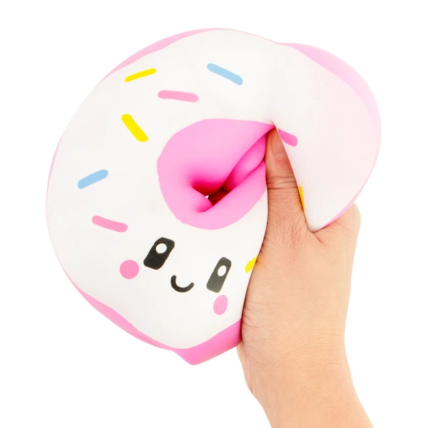 KEYCRAFT JUMBO SQUISHY DONUT - 3 COLORS