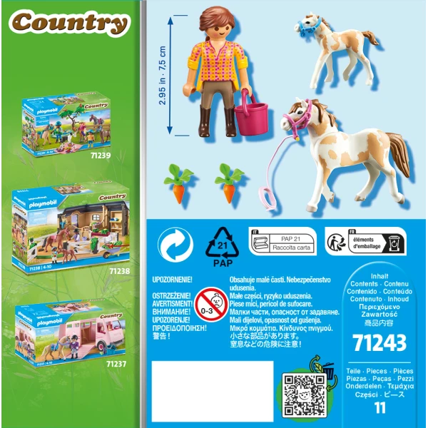PLAYMOBIL COUNTRY HORSE WITH FOAL