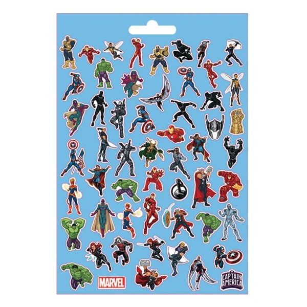STICKERS 300 pcs. BLOCK 14.5X21.5 cm. AVENGERS