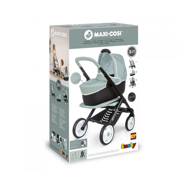 SMOBY MAXI COSI ΚΑΡΟΤΣΙ ΚΟΥΚΛΑΣ ΜΕ ΠΟΡΤ ΜΠΕΜΠΕ
