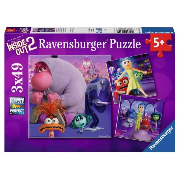 RAVENSBURGER PUZZLE 3X49 pcs INSIDE OUT 2