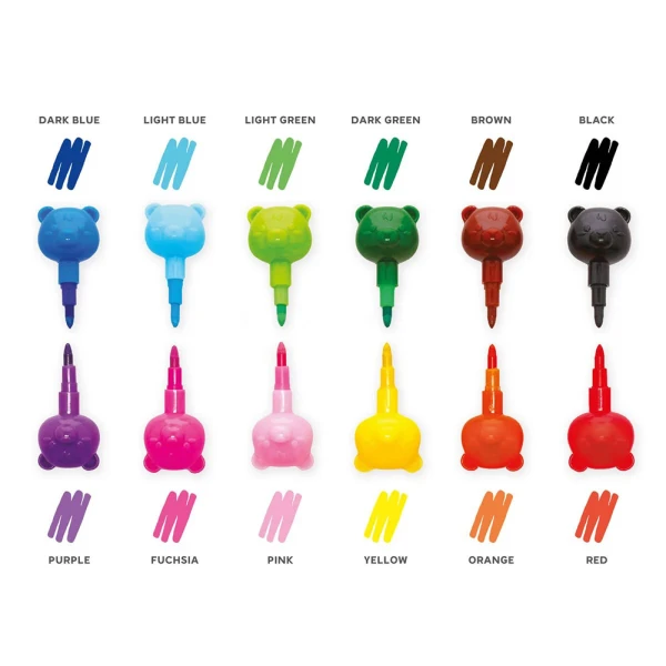 LEGAMI 12 ΣΤΟΙΒΑΖΟΜΕΝΑ CRAYONS - DREAM IN COLOUR - TEDDY BEAR