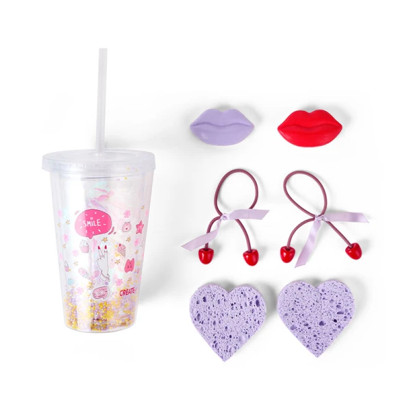 CREAE IT! BATH SET IN GLASS RELAX - 3 DESIGNS
