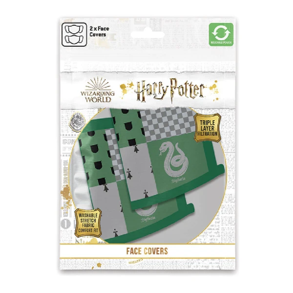 FABRIC MASK HARRY POTTER SLYTHERIN 2 pcs