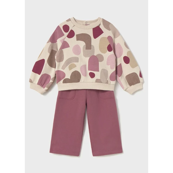 MAYORAL TRACKSUIT SWEATSHIRT PRINTED PINK 