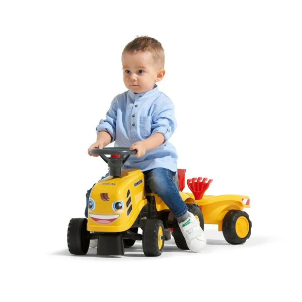 FALK BABY KOMATSU ΤΡΑΚΤΕΡ ΜΕ ΤΡΕΪΛΕΡ ΤΣΟΥΓΚΡΑΝΑ ΚΑΙ ΦΤΥΑΡΙ