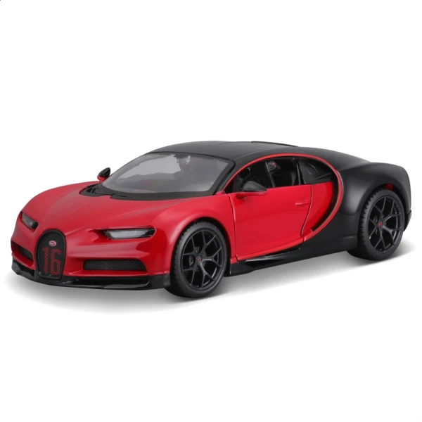 MAISTO 1:24 SPECIAL EDITION BUGATTI CHIRON SPORT BLACK RED