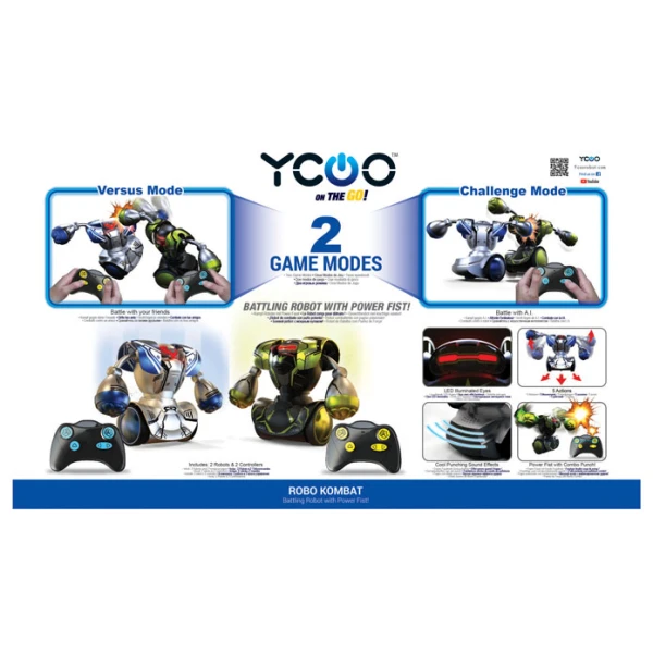 SILVERLIT YCOO ROBO KOMBAT ΤΗΛΕΚΑΤΕΥΘΥΝΟΜΕΝΑ ΡΟΜΠΟΤ ΜΑΧΗΤΕΣ ΓΙΑ 5+ ΧΡΟΝΩΝ