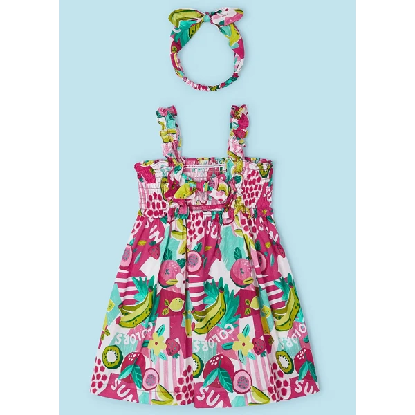 MAYORAL DRESS VOILE FUCHSIA