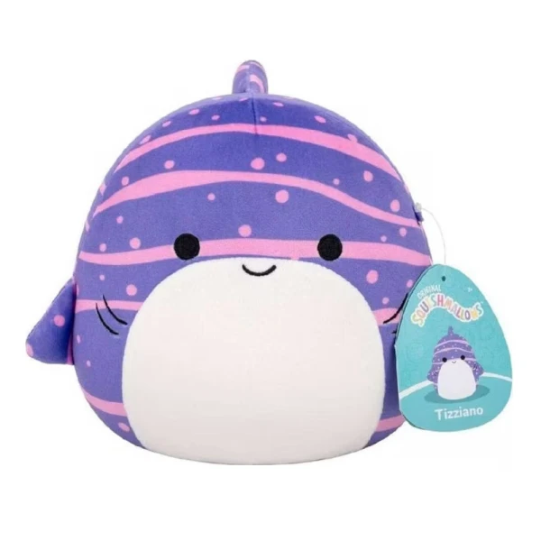 SQUISHMALLOWS PLUSH 30,5 cm W9 - TIZZIANO THE PURPLE STRIPED WHALE SHARK