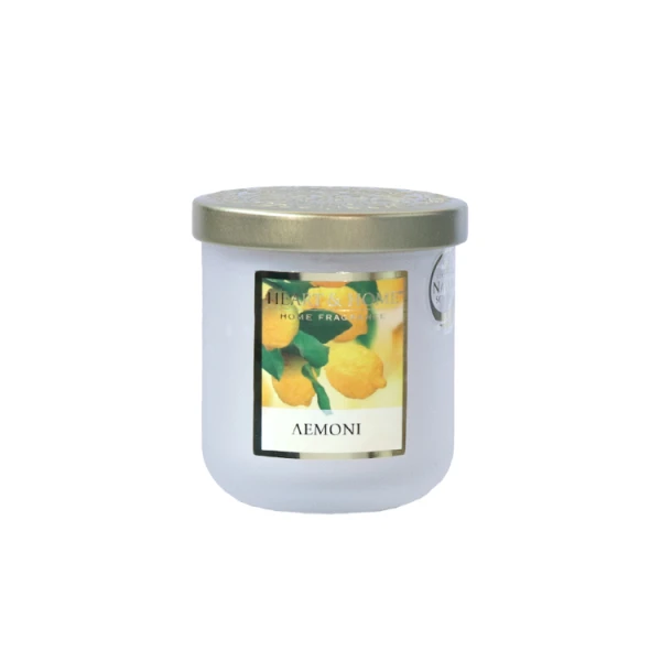 HEART & HOME MEDIUM CANDLE 110g LEMON