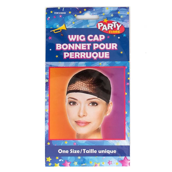 CARNIVAL BLACK WIG CAP