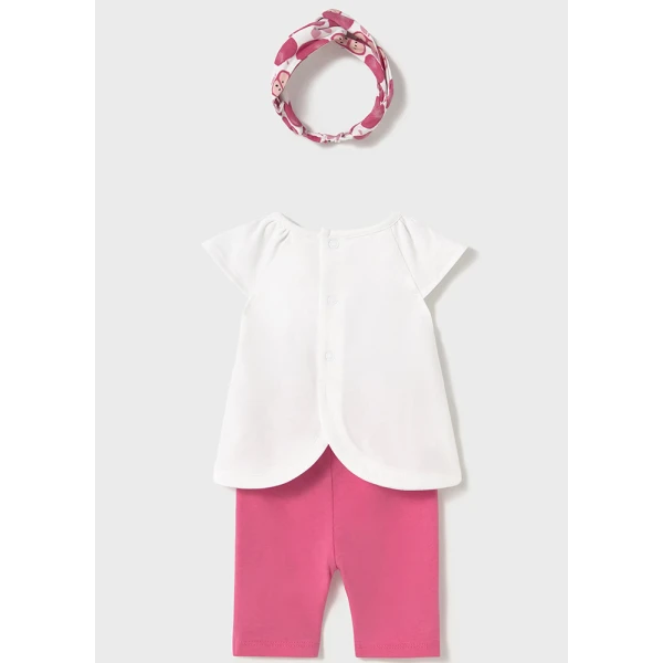 MAYORAL SET LEGGINGS ΚΑΠΡΙ AND HEADBAND PINK INTENSE