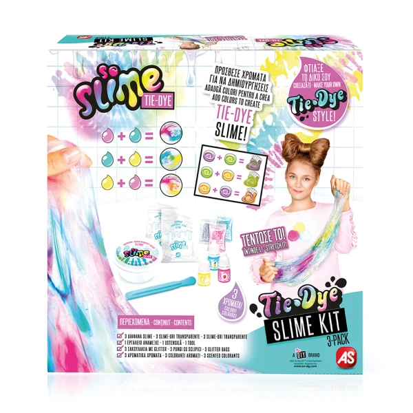 SO SLIME TIE-DYE 3-PACK SLIME KIT FOR AGES 6+