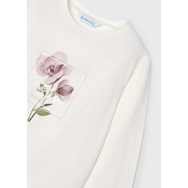 MAYORAL LONG SLEEVES BLOUSE IVORY-PINK