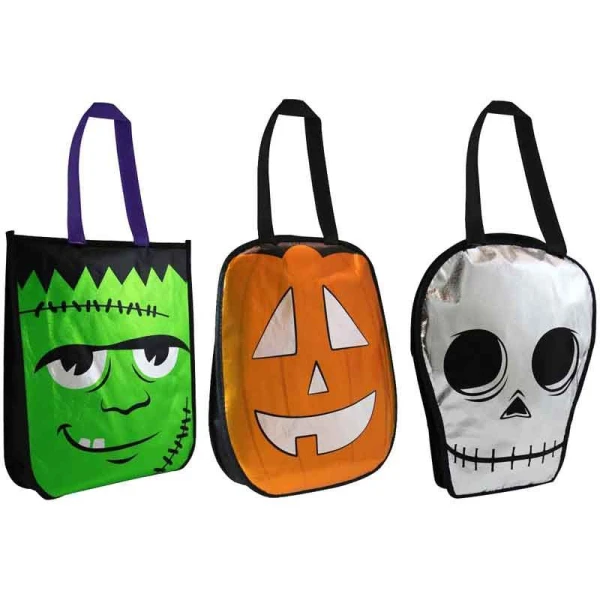 HALLOWEEN METALLIC ΤΣΑΝΤΑ 28X36 εκ. - 3 ΣΧΕΔΙΑ