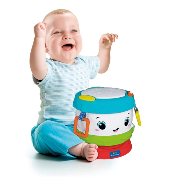 BABY CLEMENTONI ΒΡΕΦΙΚΟ ΜΟΥΣΙΚΟ ΤΥΜΠΑΝΟ ΜΕ ΔΡΑΣΤΗΡΙΟΤΗΤΕΣ ΓΙΑ 10-36 ΜΗΝΩΝ