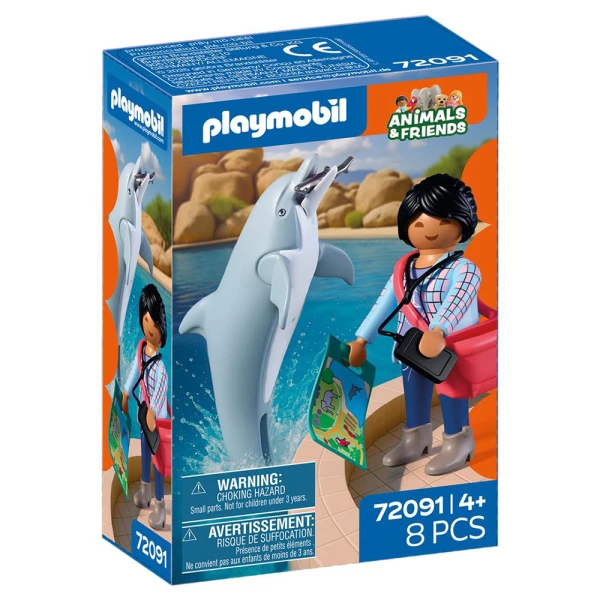 PLAYMOBIL ANIMALS & FRIENDS ΔΕΛΦΙΝΙ ΚΑΙ ΕΠΙΣΚΕΠΤΗΣ ΠΑΡΚΟΥ