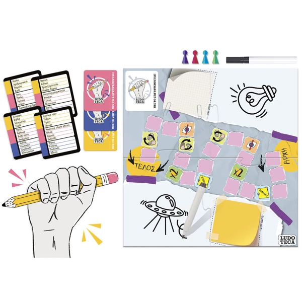 LISCIANI  BOARD CARDS GAME LODUTECA POCKET SAY IT BY DRAWING
